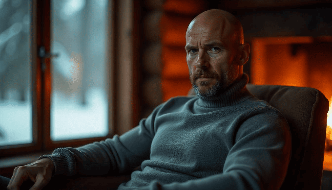 Bald man featuring a beard with a gradual fade from sideburns to chin.